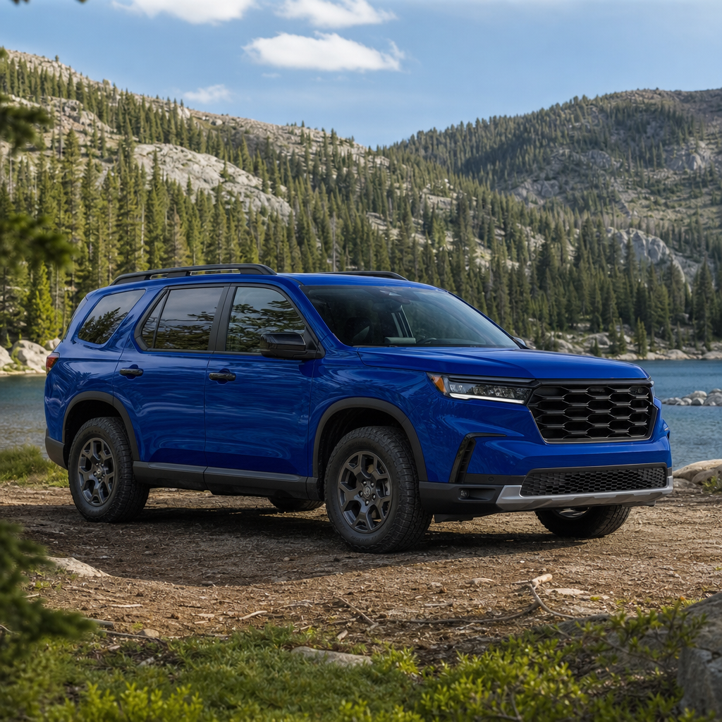 2026 Honda Pilot TrailSport — Smoke Blue Pearl