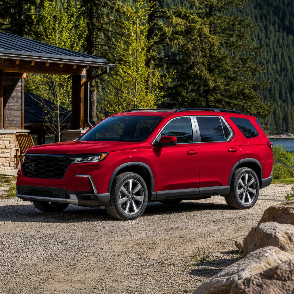 2026 Honda Pilot Touring S — Radiant Red Metallic II