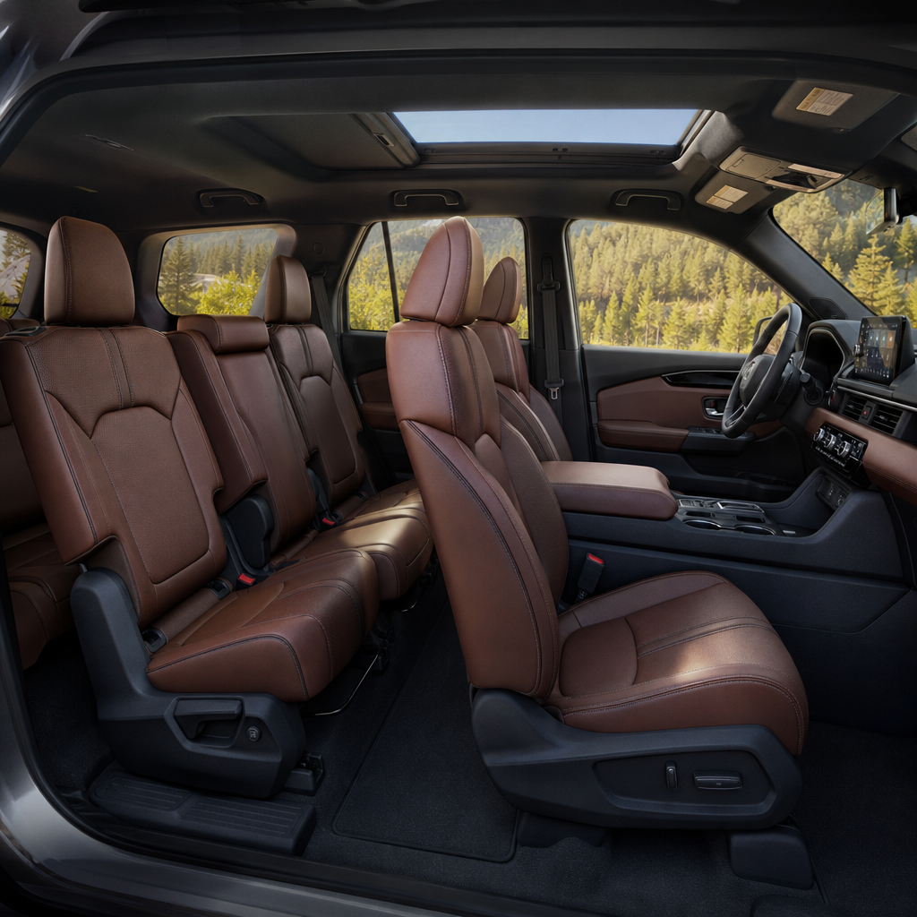 2026 Honda Pilot TrailSport — Brown Leather