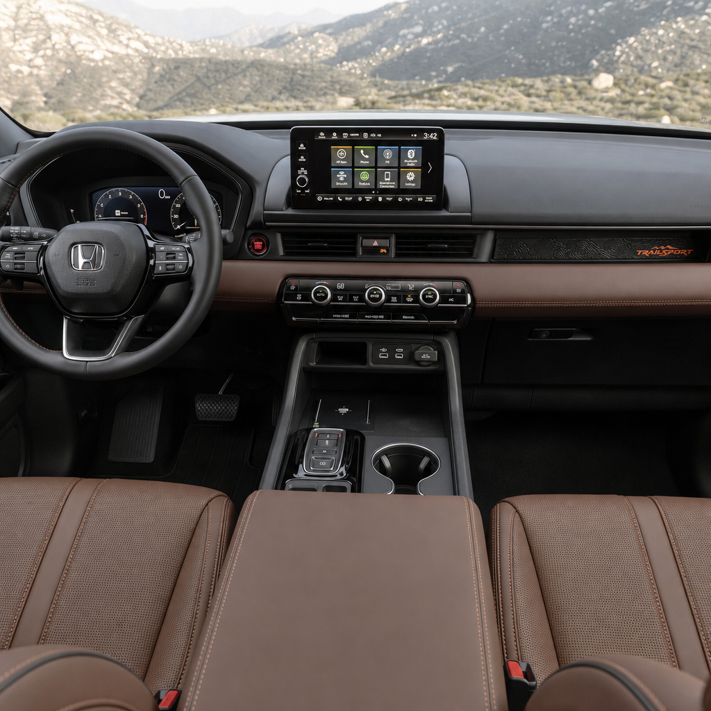 2026 Honda Pilot TrailSport — Brown Leather