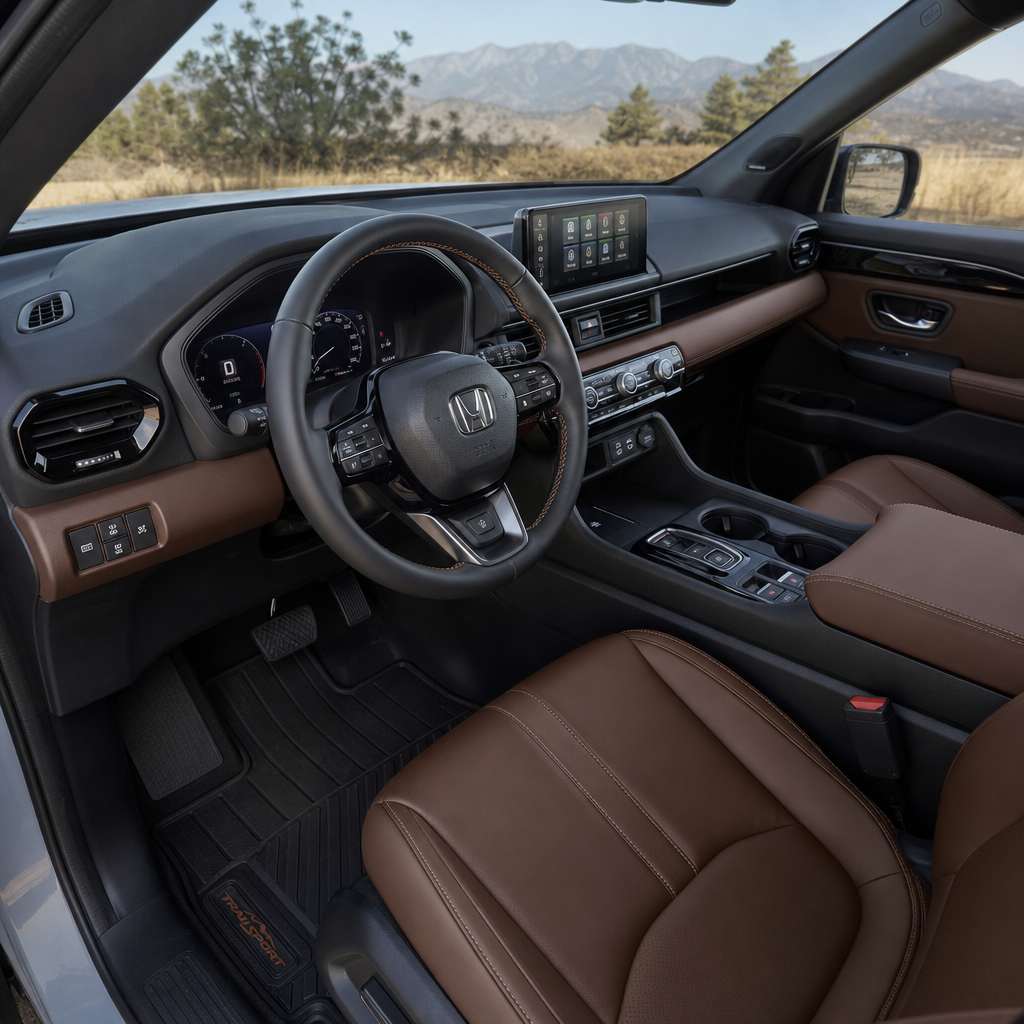 2026 Honda Pilot TrailSport — Brown Leather