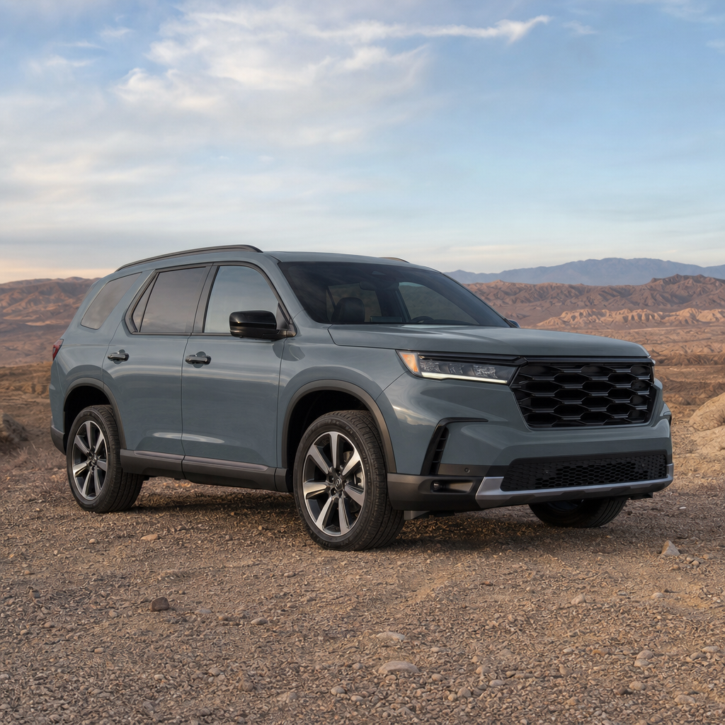 2026 Honda Pilot Touring — Sonic Gray Pearl