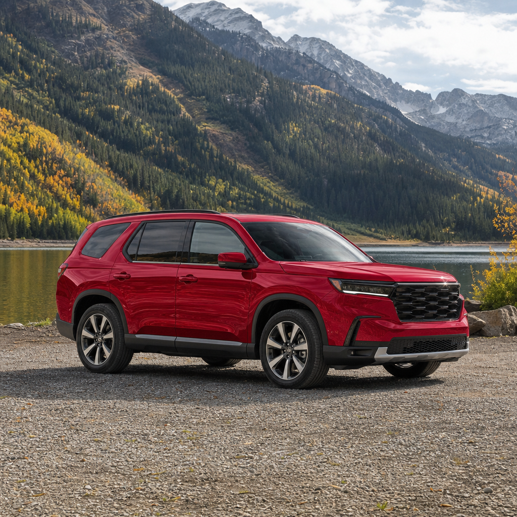 2026 Honda Pilot Touring S — Radiant Red Metallic II