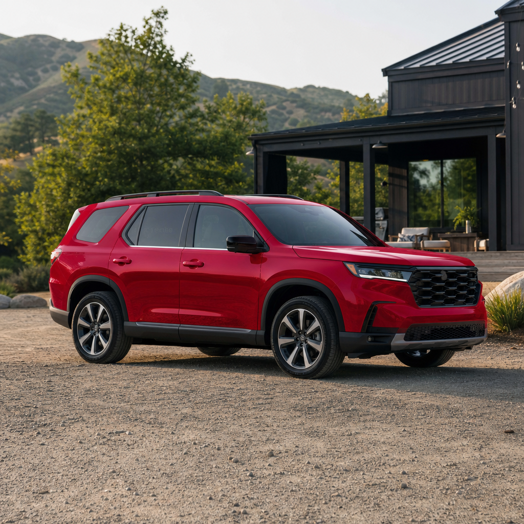 2026 Honda Pilot Touring S — Radiant Red Metallic II