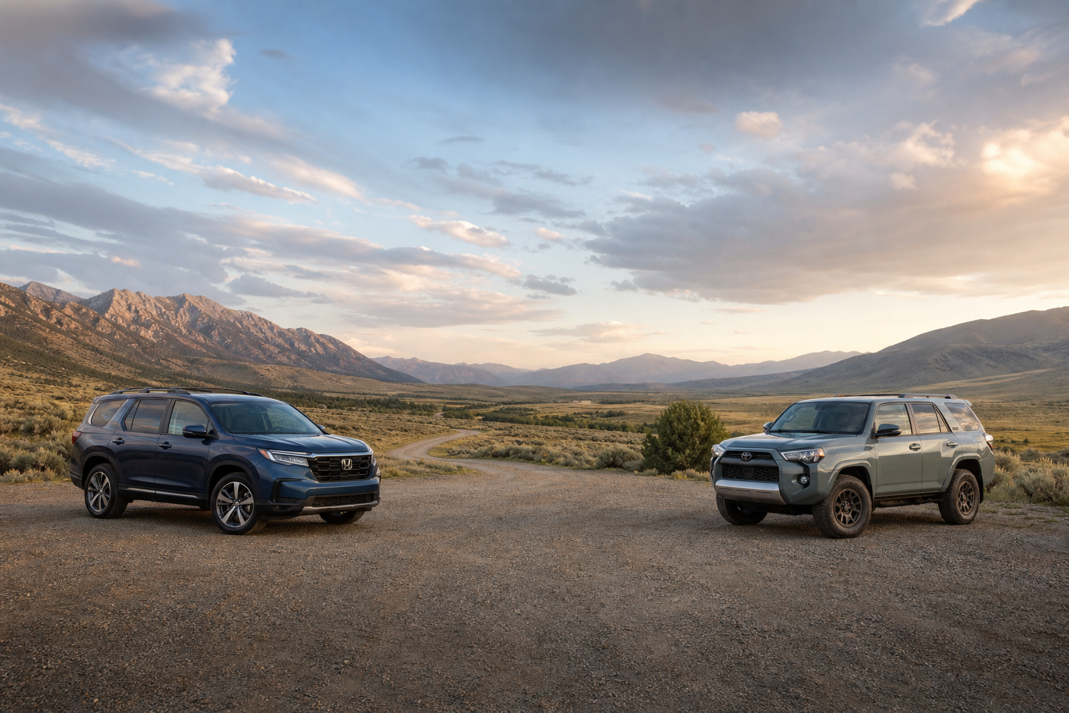 Honda Pilot TrailSport vs Toyota 4Runner TRD Off Road · Configuration unspecified
