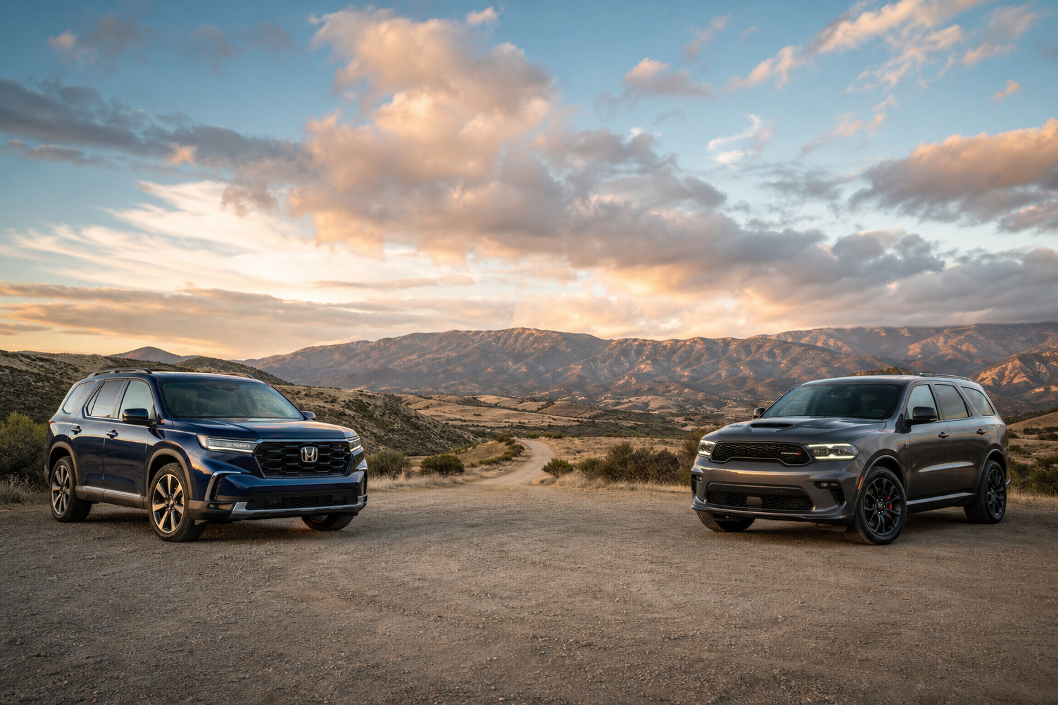Honda Pilot Touring vs Dodge Durango R/T 392 Premium · R T (#512ac4)