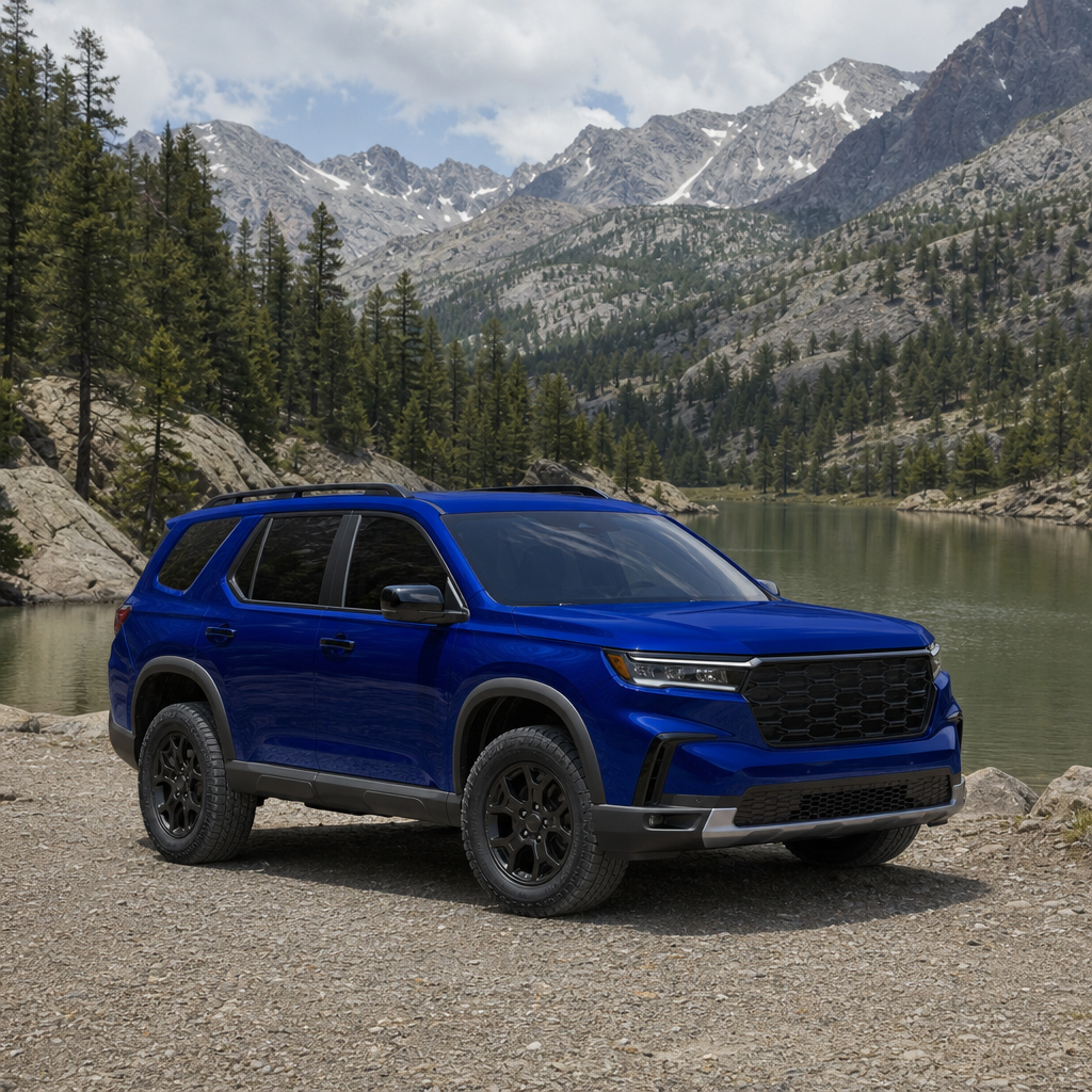 2026 Honda Pilot TrailSport — Smoke Blue Pearl