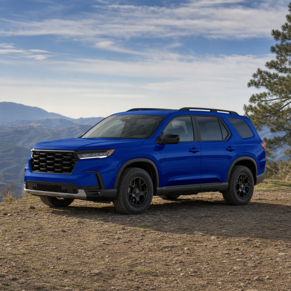 2026 Honda Pilot TrailSport — Smoke Blue Pearl