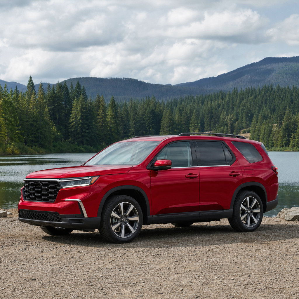 2026 Honda Pilot Touring S — Radiant Red Metallic II