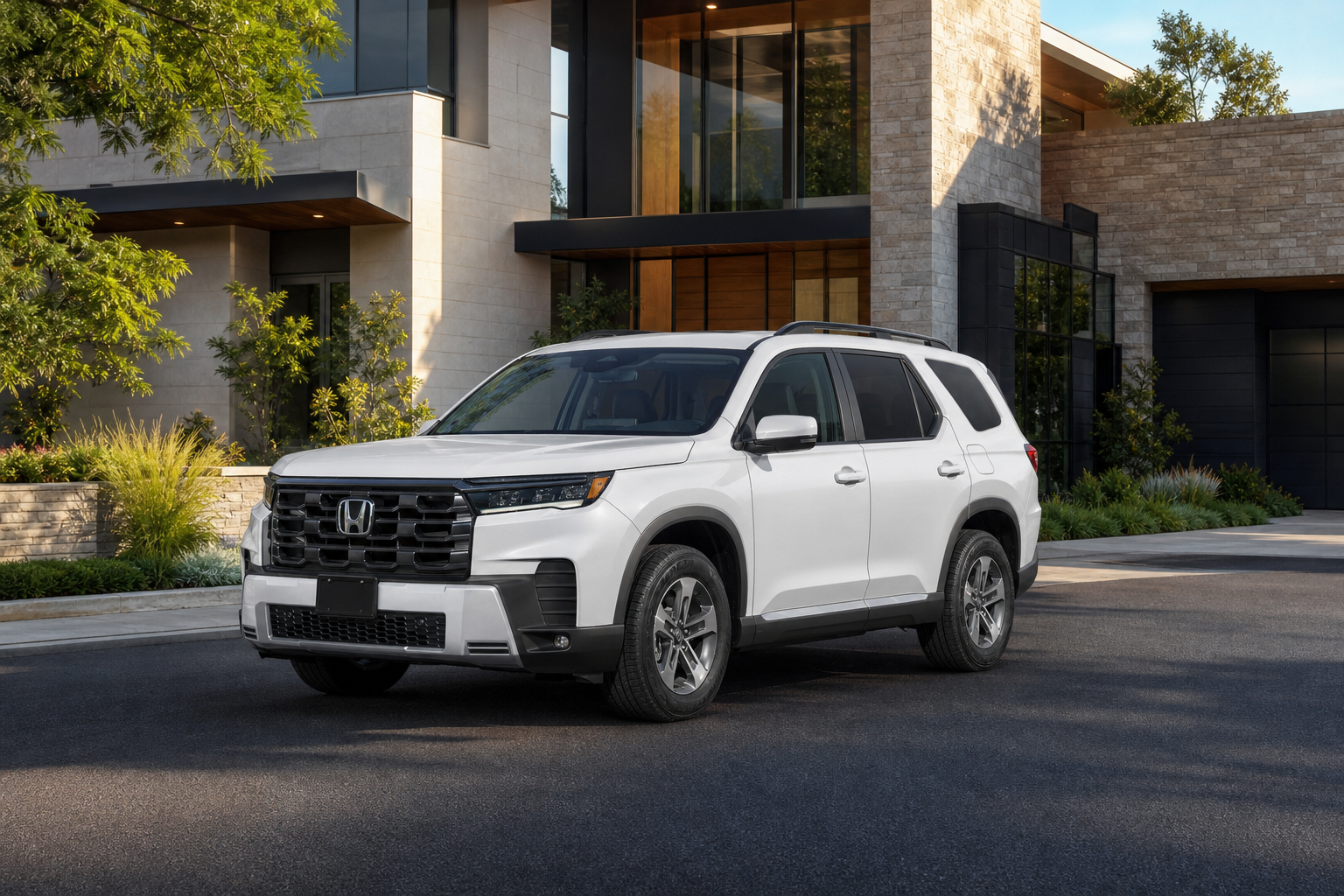 2026 Honda Pilot EX-L AWD in Platinum White Pearl