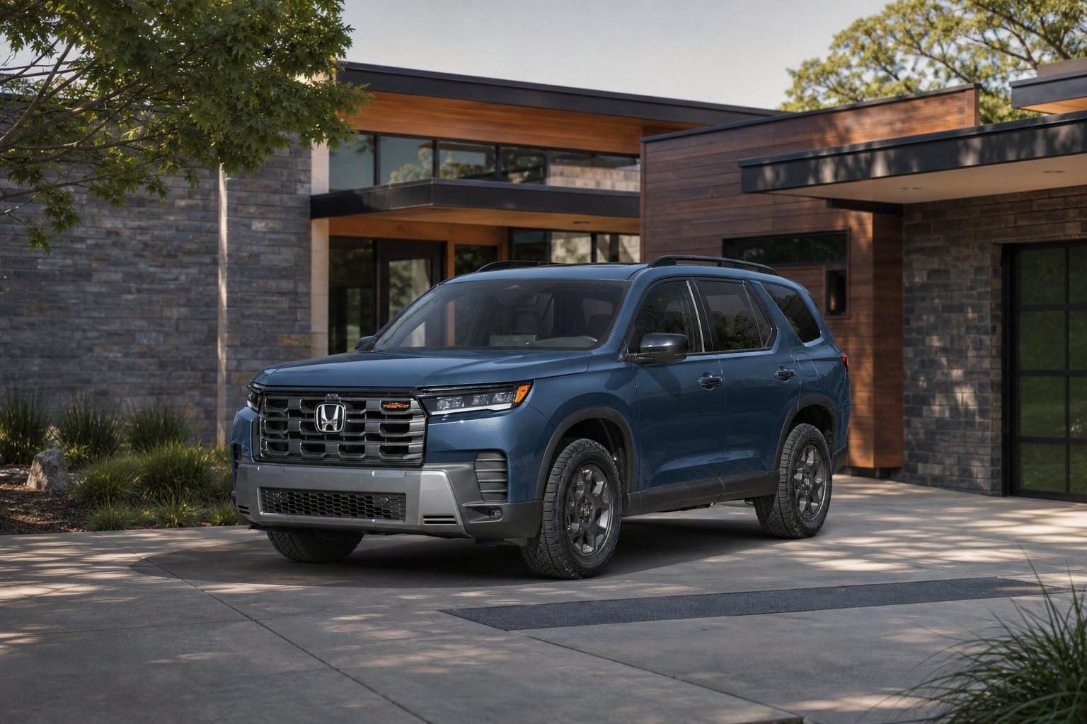 2026 Honda Pilot TrailSport in Smoke Blue Pearl