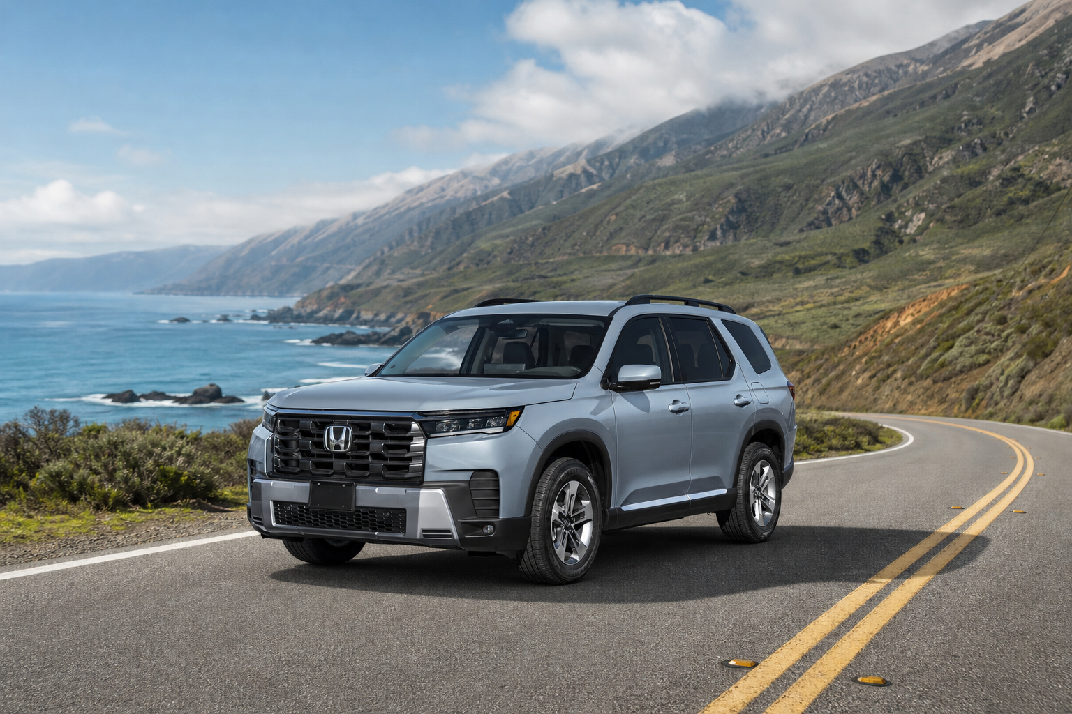 2026 Honda Pilot EX-L FWD in Sonic Gray Pearl
