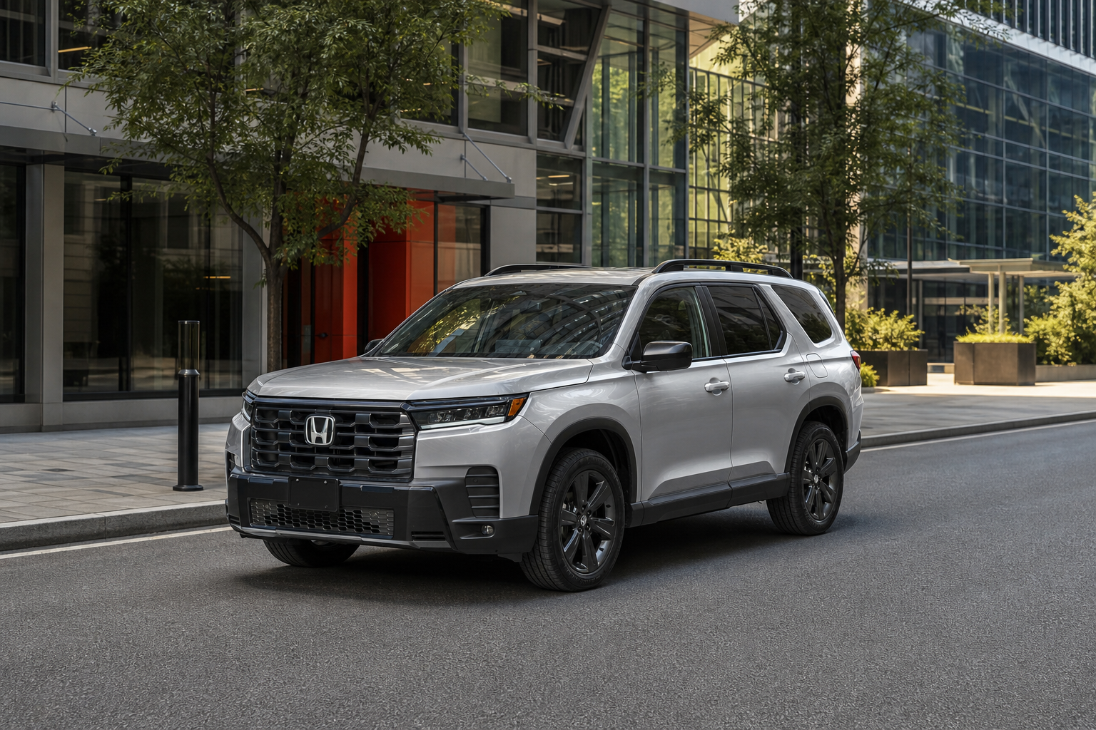 2026 Honda Pilot Sport AWD in Solar Silver Metallic