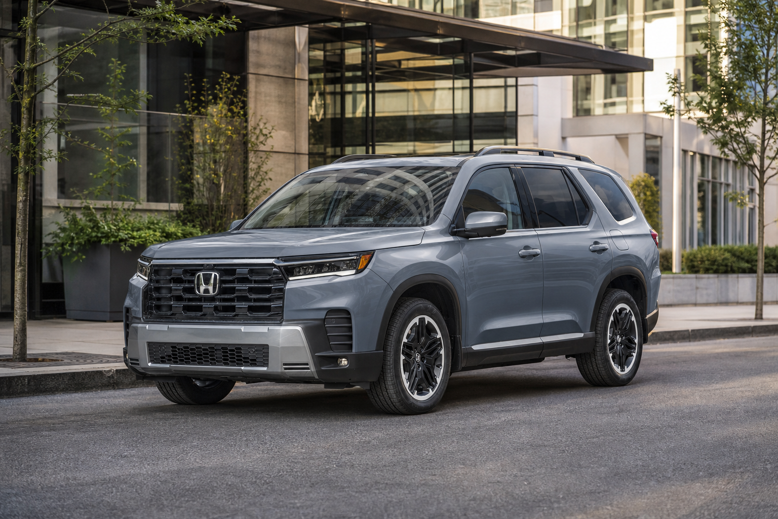 2026 Honda Pilot Touring S in Modern Steel Metallic