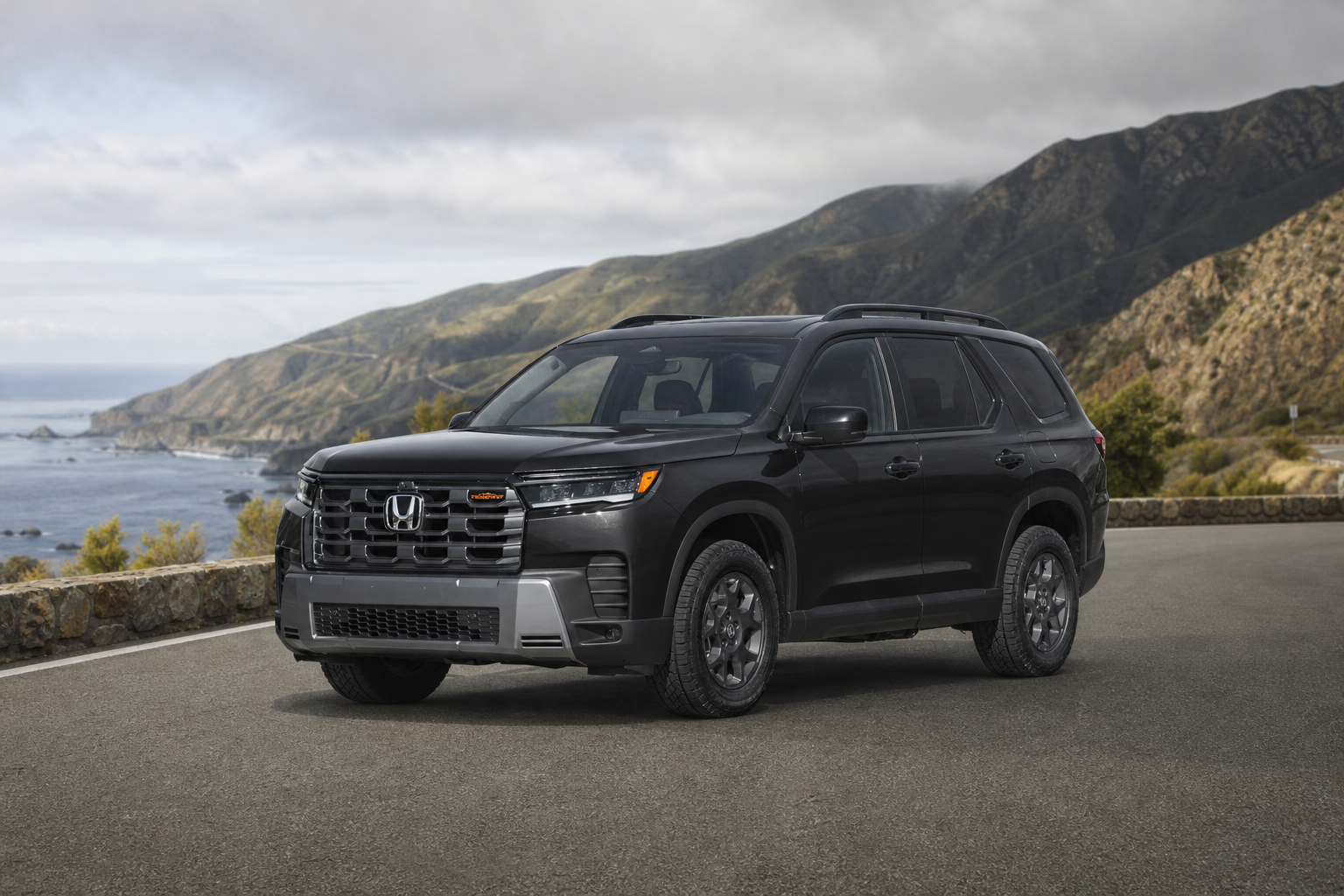 2026 Honda Pilot TrailSport in Crystal Black Pearl