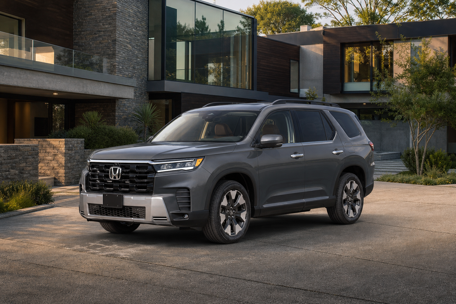 2026 Honda Pilot Elite in Modern Steel Metallic