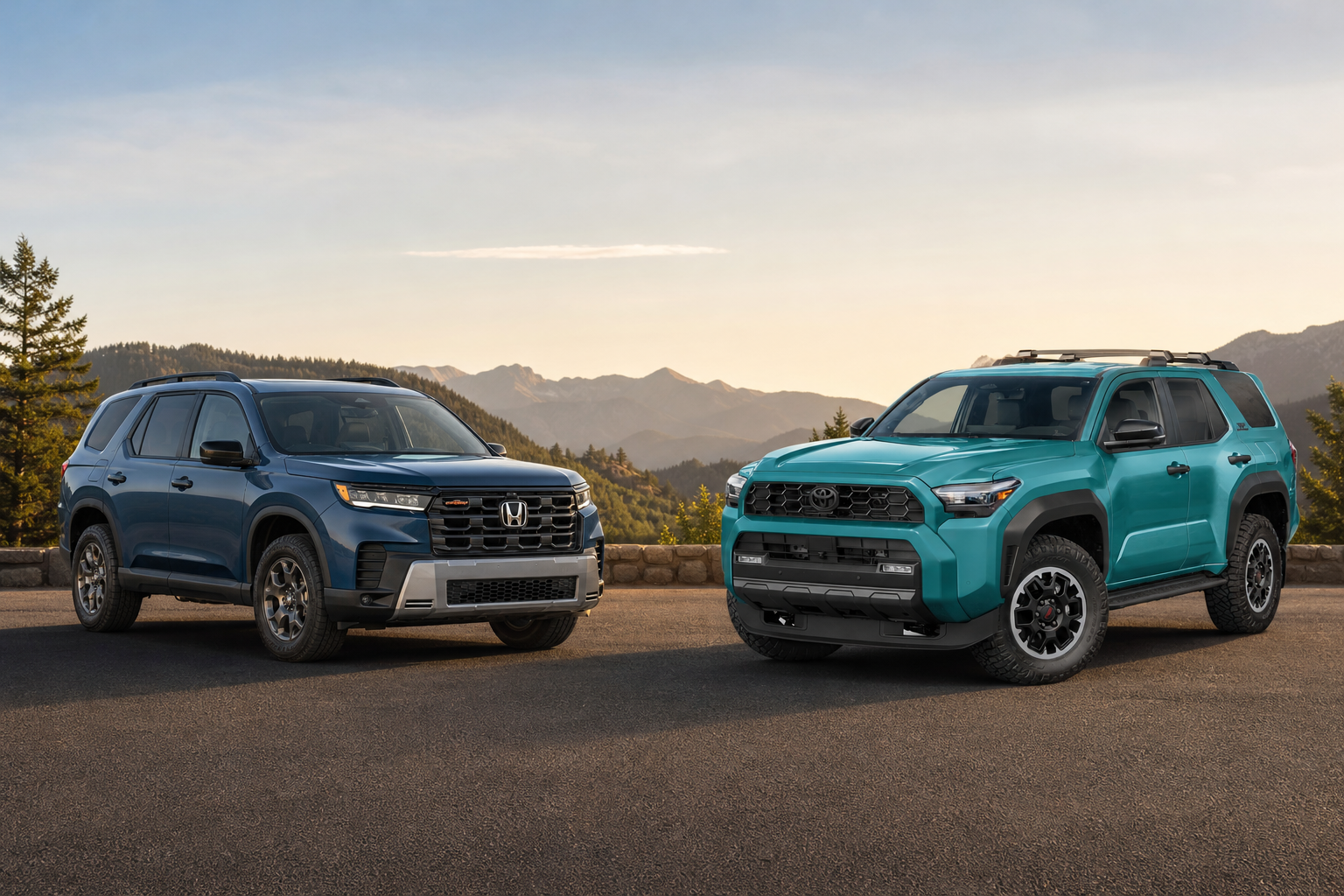 Honda Pilot TrailSport vs Toyota 4Runner TRD Off Road