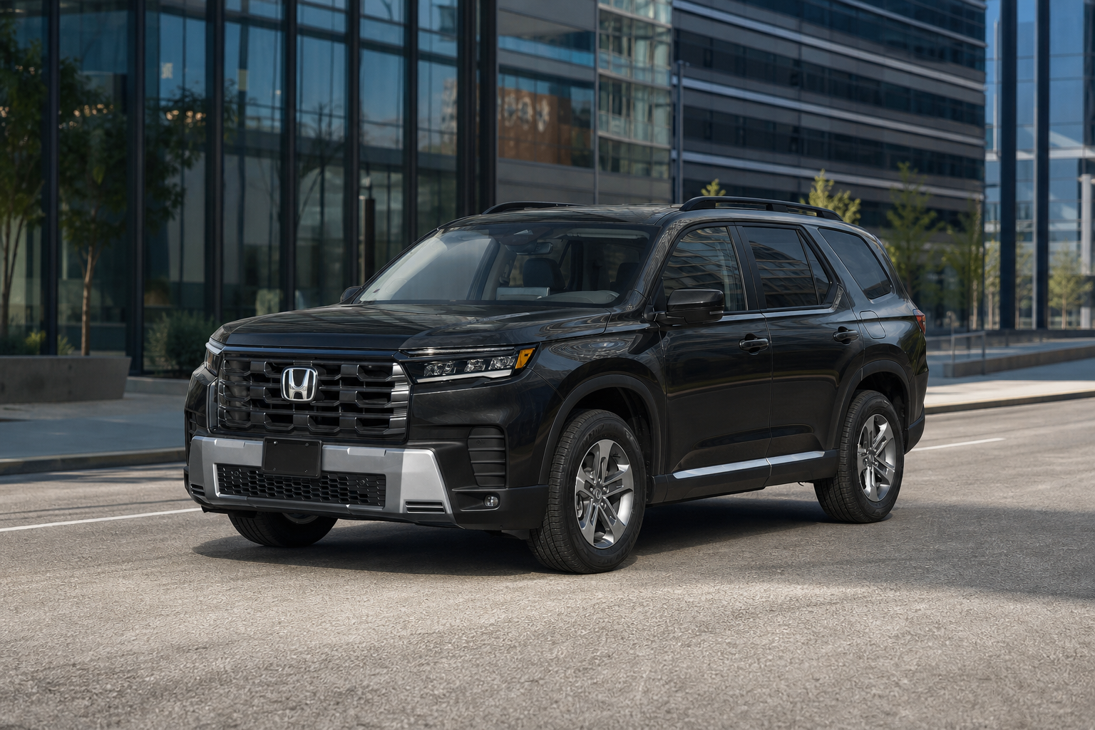 2026 Honda Pilot EX-L FWD in Crystal Black Pearl