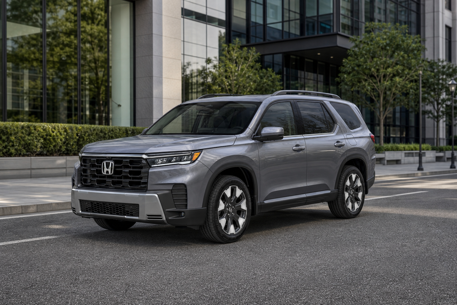 2026 Honda Pilot Touring in Modern Steel Metallic
