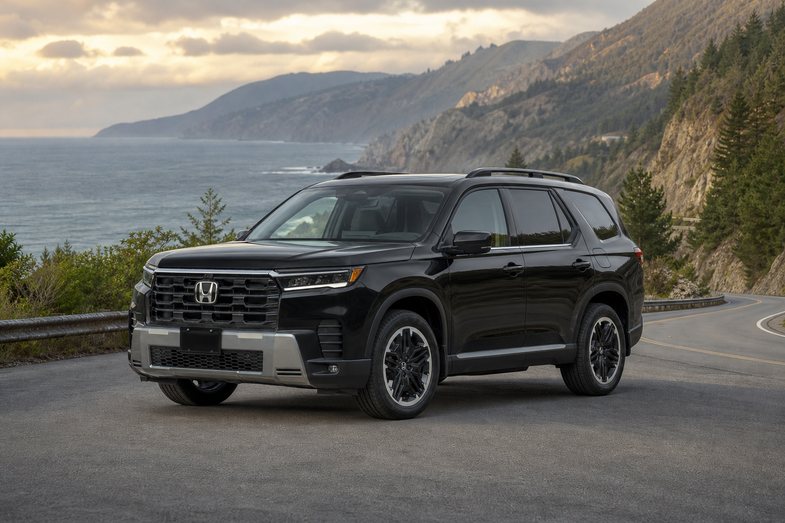 2026 Honda Pilot Touring S in Crystal Black Pearl