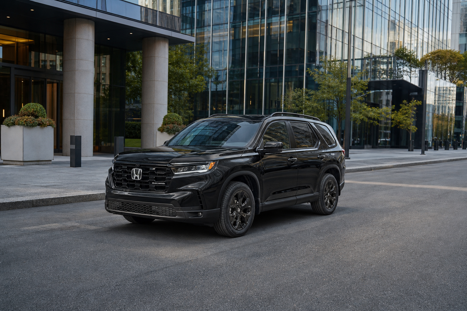2026 Honda Pilot Black Edition in Crystal Black Pearl