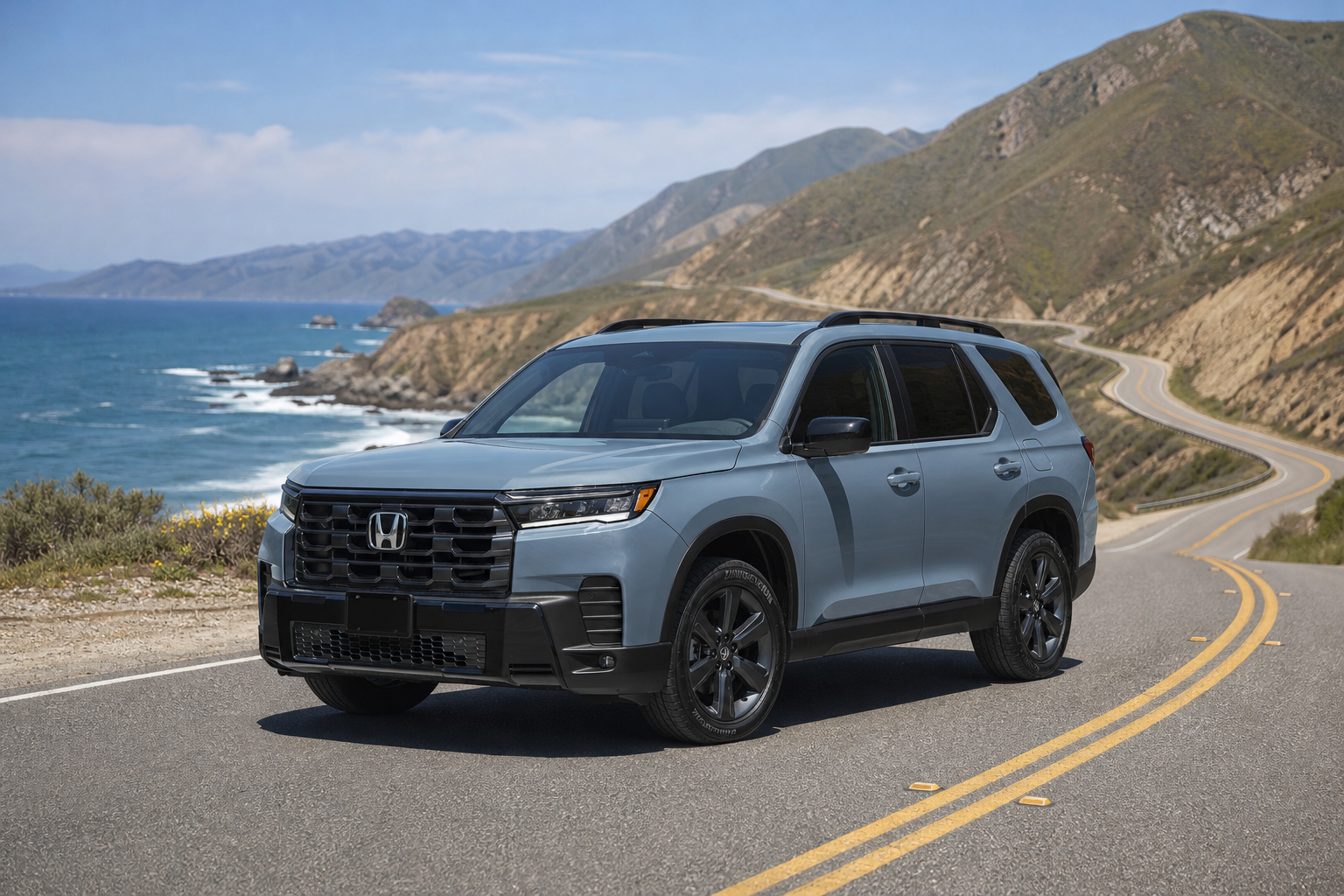 2026 Honda Pilot Sport FWD in Sonic Gray Pearl