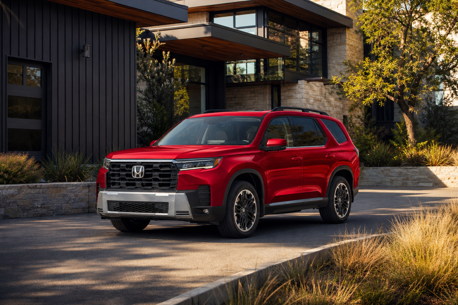 2026 Honda Pilot Touring S in Radiant Red Metallic II