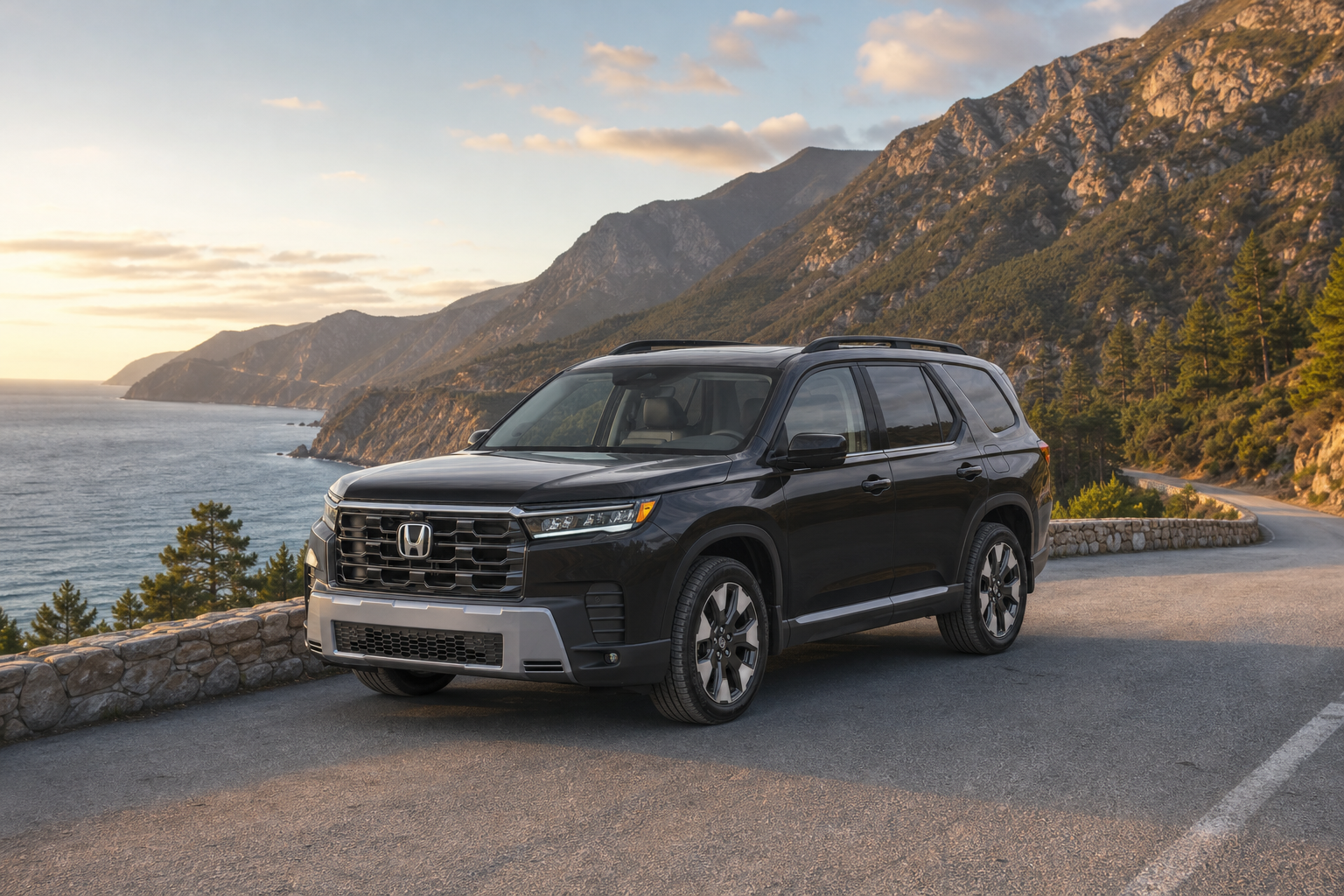 2026 Honda Pilot Touring in Crystal Black Pearl